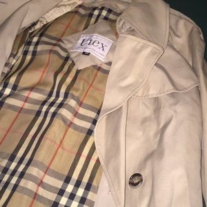 Designer trench coat